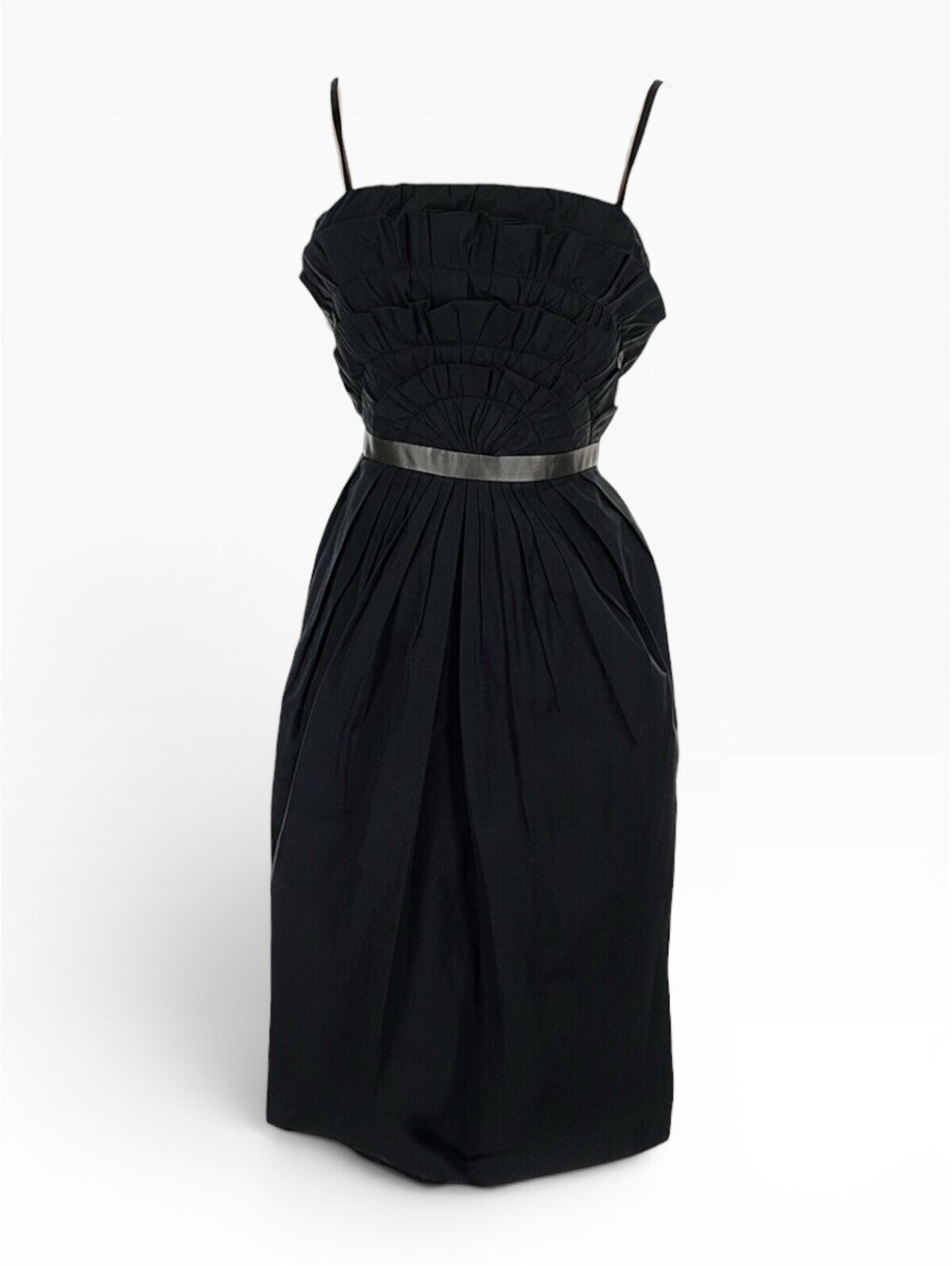 Archival Moschino Cheap Chic SS 2004 Y2K Pleated Cocktail Dress Deadstock US 6